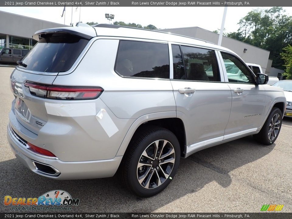 2021 Jeep Grand Cherokee L Overland 4x4 Silver Zynith / Black Photo #6