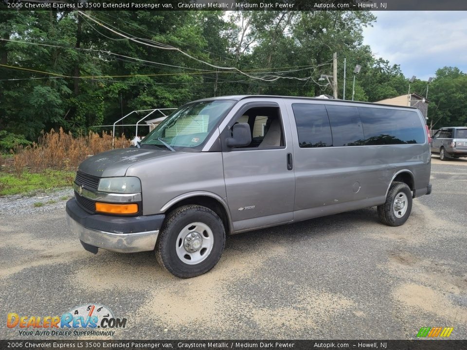 2006 Chevrolet Express LS 3500 Extended Passenger van Graystone Metallic / Medium Dark Pewter Photo #8