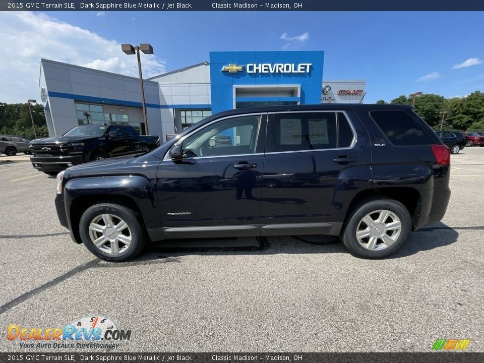 2015 GMC Terrain SLE Dark Sapphire Blue Metallic / Jet Black Photo #2