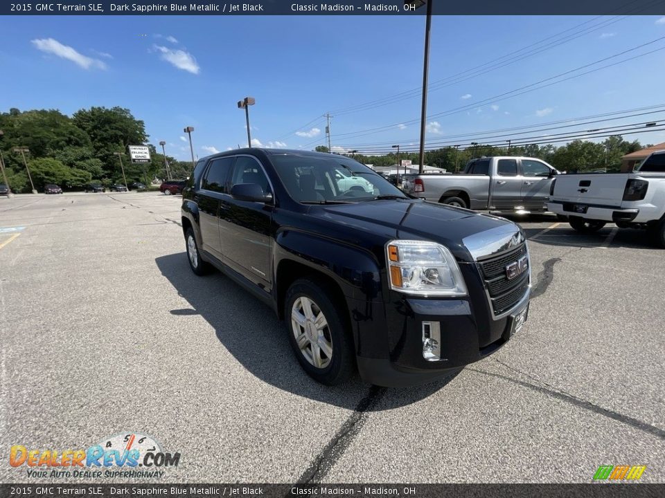 2015 GMC Terrain SLE Dark Sapphire Blue Metallic / Jet Black Photo #4