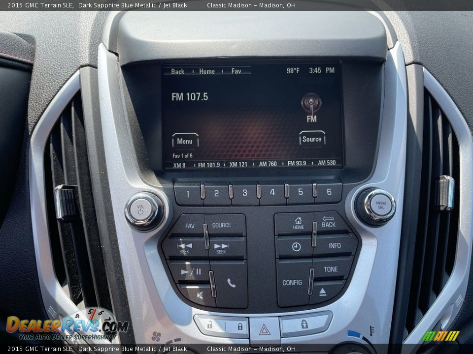 2015 GMC Terrain SLE Dark Sapphire Blue Metallic / Jet Black Photo #11