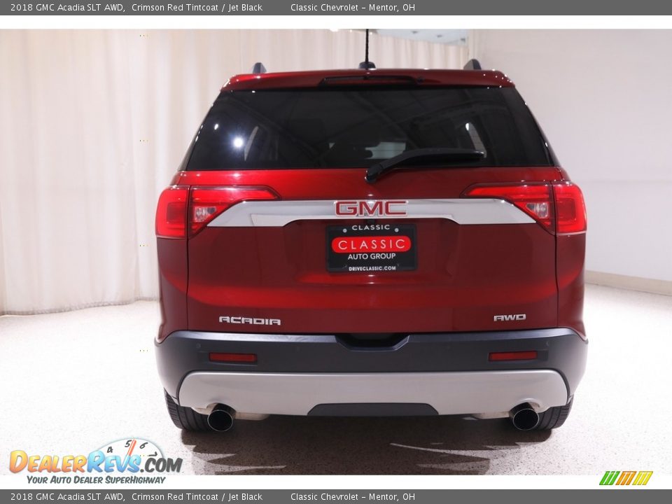 2018 GMC Acadia SLT AWD Crimson Red Tintcoat / Jet Black Photo #18