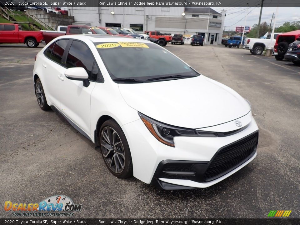 2020 Toyota Corolla SE Super White / Black Photo #7