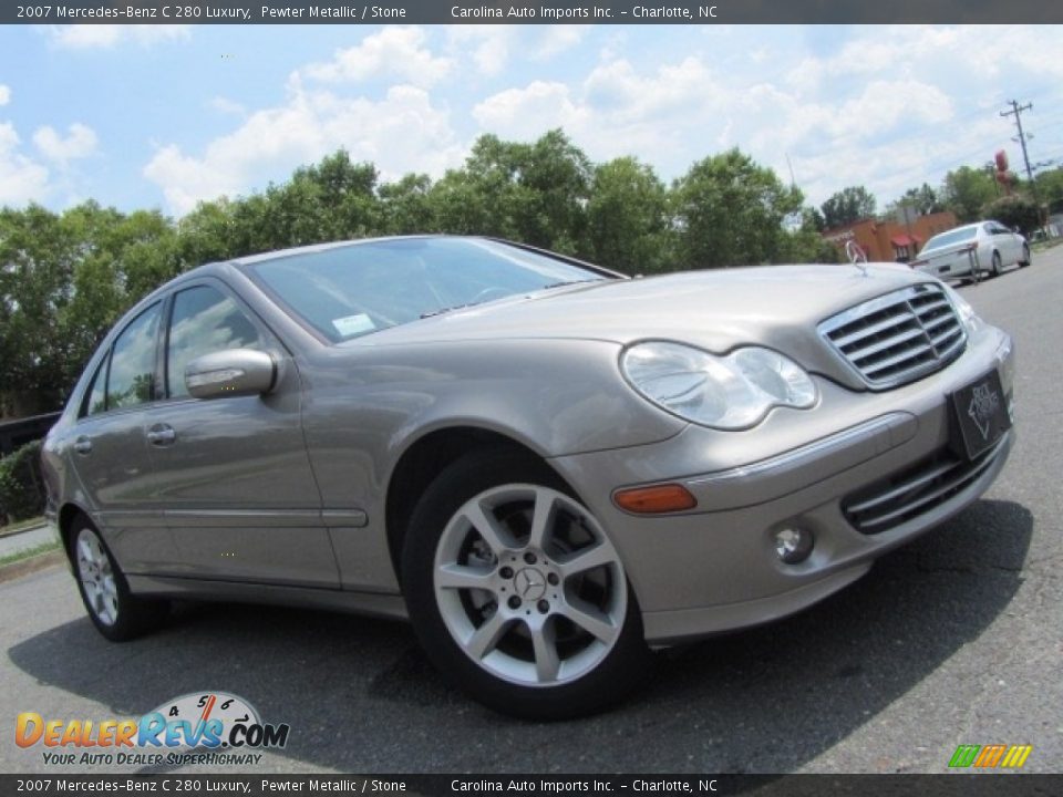 2007 Mercedes-Benz C 280 Luxury Pewter Metallic / Stone Photo #1
