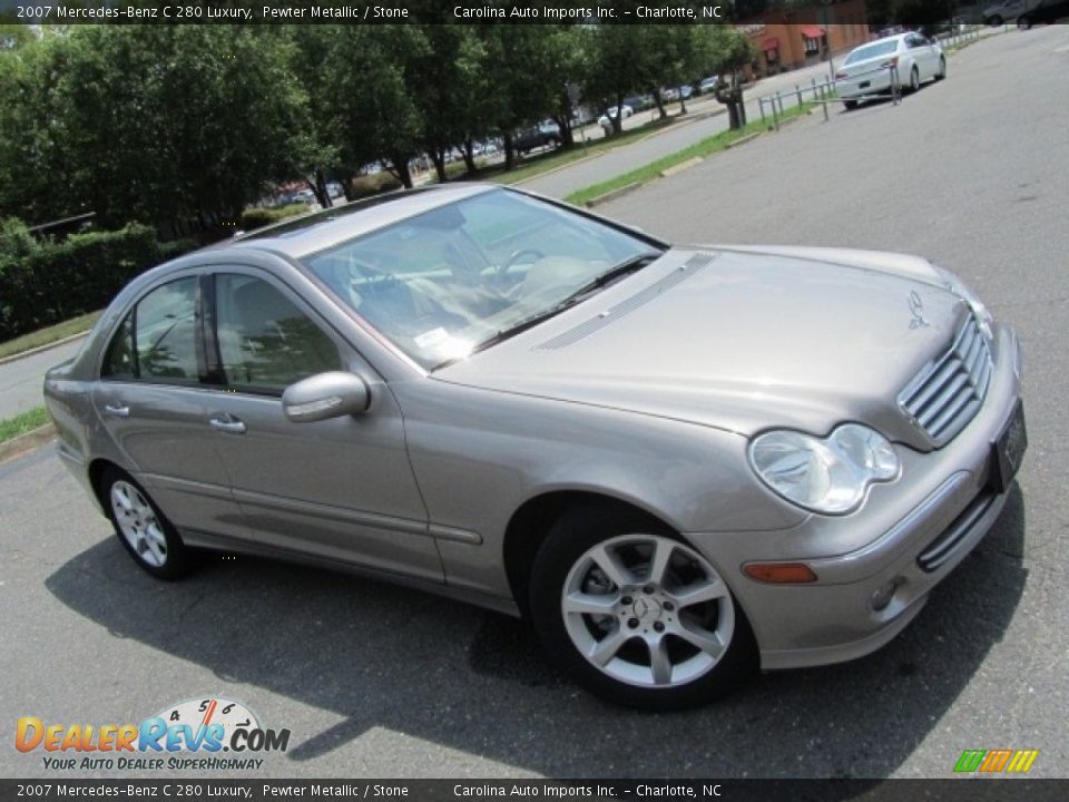2007 Mercedes-Benz C 280 Luxury Pewter Metallic / Stone Photo #3