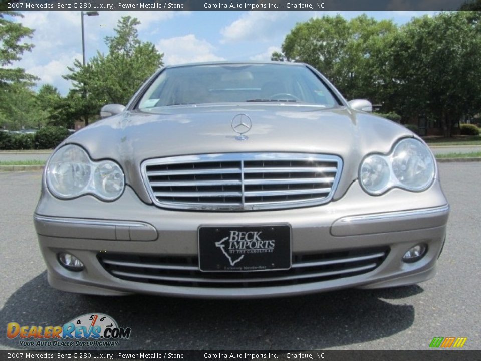 2007 Mercedes-Benz C 280 Luxury Pewter Metallic / Stone Photo #4