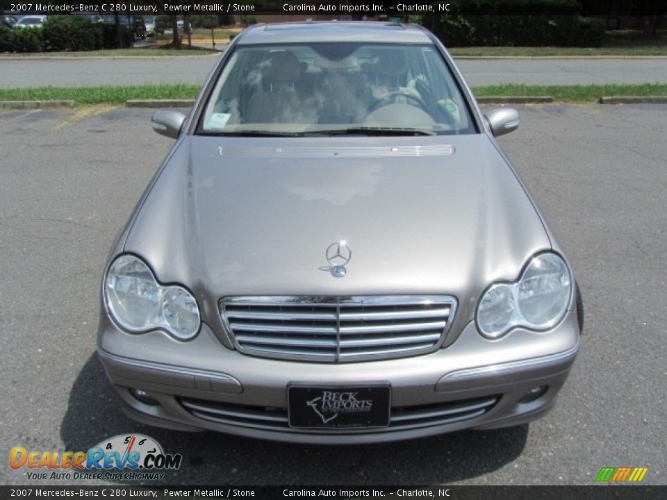 2007 Mercedes-Benz C 280 Luxury Pewter Metallic / Stone Photo #5