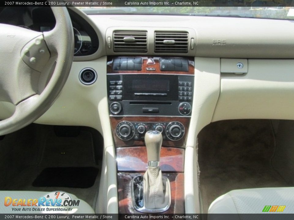 2007 Mercedes-Benz C 280 Luxury Pewter Metallic / Stone Photo #14