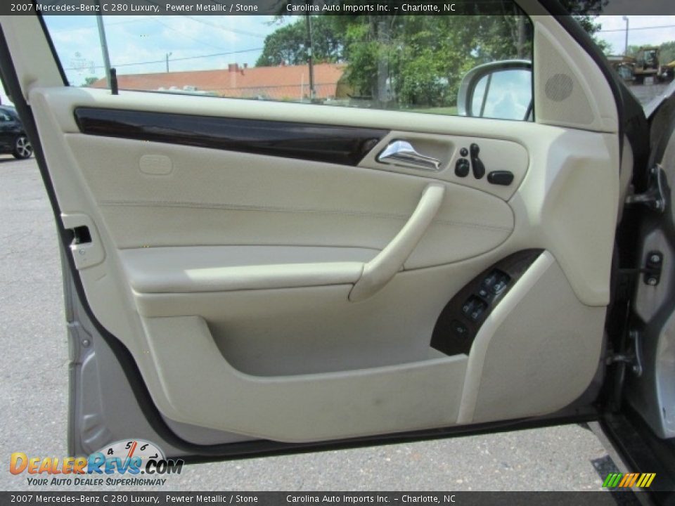 2007 Mercedes-Benz C 280 Luxury Pewter Metallic / Stone Photo #16