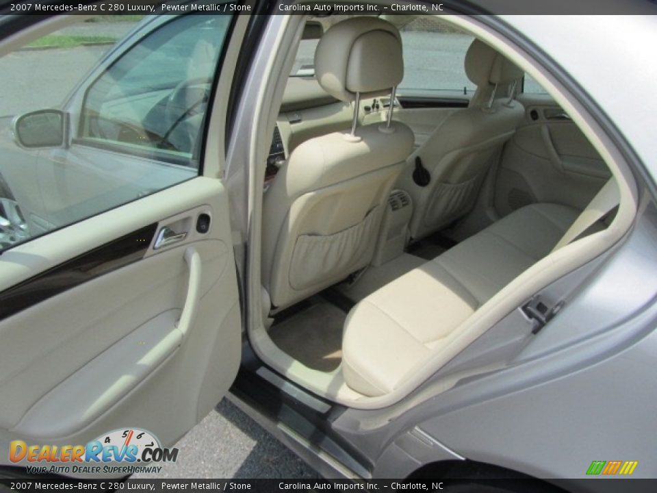 2007 Mercedes-Benz C 280 Luxury Pewter Metallic / Stone Photo #18