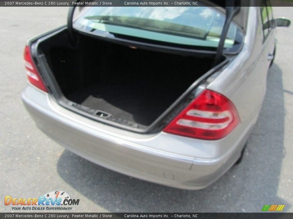 2007 Mercedes-Benz C 280 Luxury Pewter Metallic / Stone Photo #19