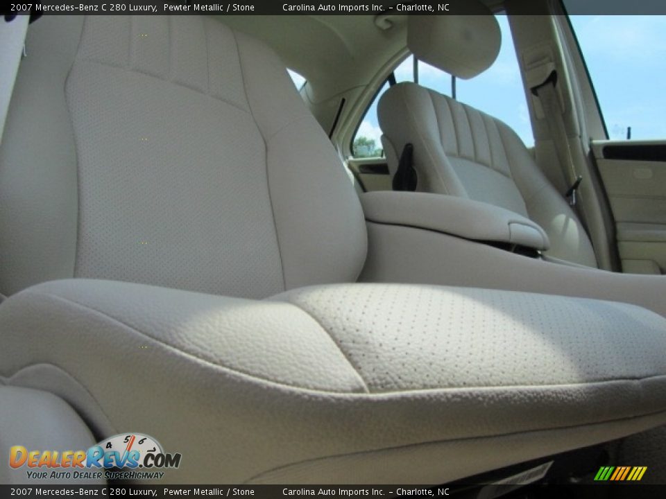 2007 Mercedes-Benz C 280 Luxury Pewter Metallic / Stone Photo #21