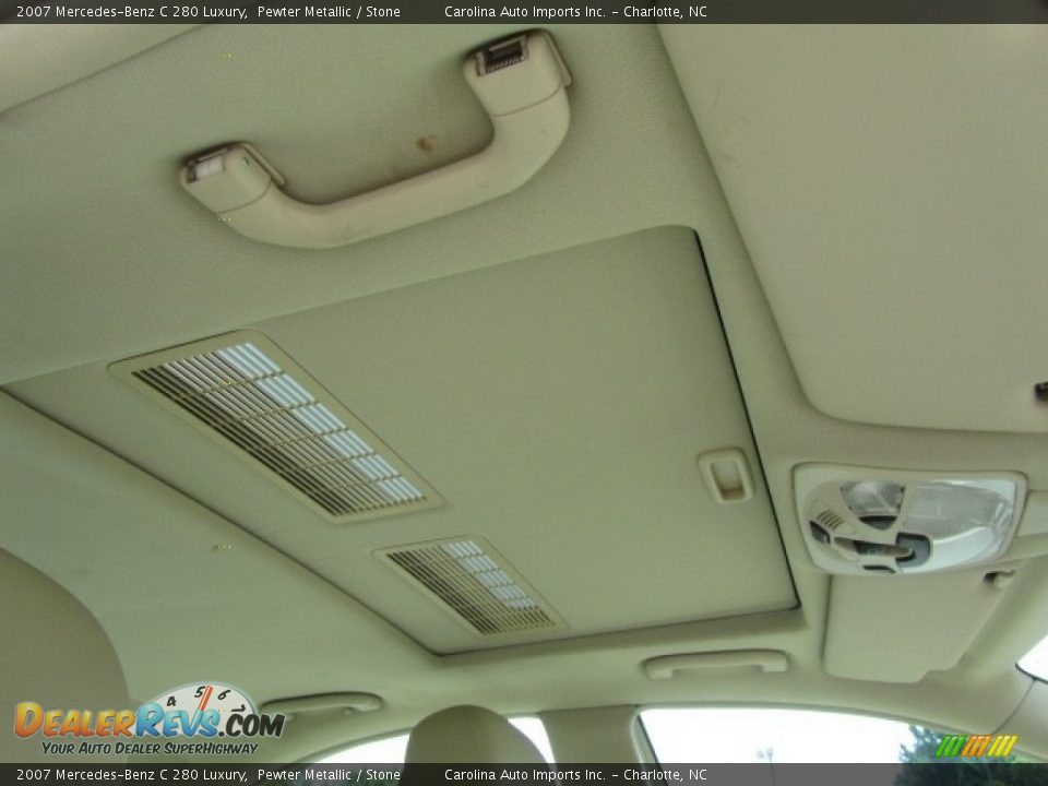 2007 Mercedes-Benz C 280 Luxury Pewter Metallic / Stone Photo #22