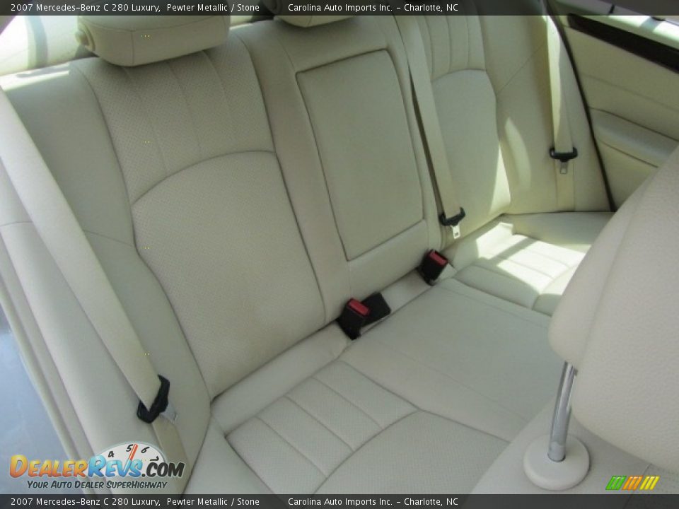 2007 Mercedes-Benz C 280 Luxury Pewter Metallic / Stone Photo #23
