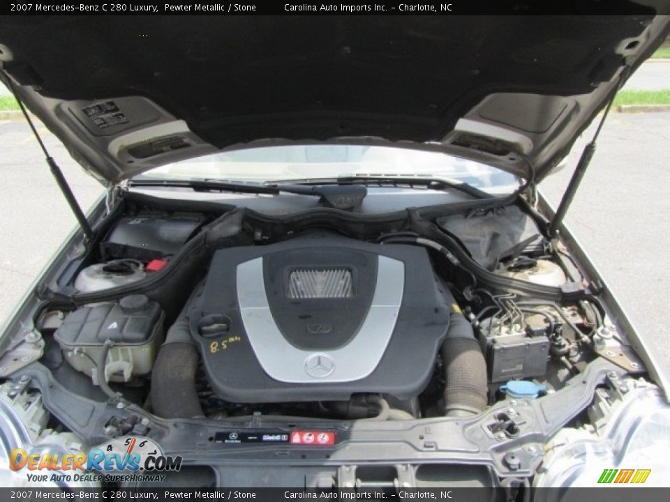 2007 Mercedes-Benz C 280 Luxury Pewter Metallic / Stone Photo #25