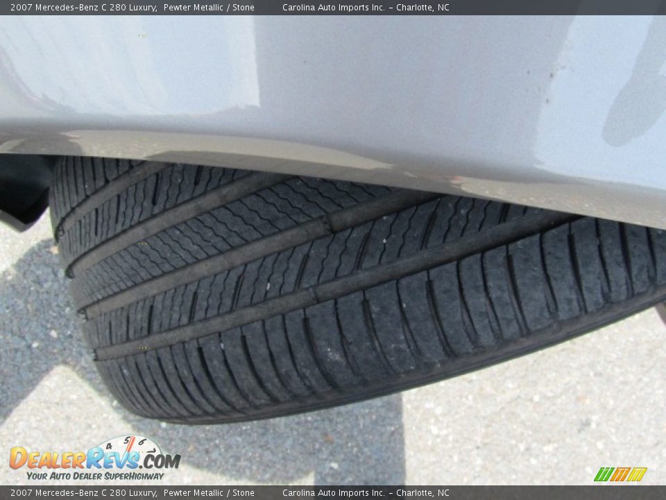 2007 Mercedes-Benz C 280 Luxury Pewter Metallic / Stone Photo #27