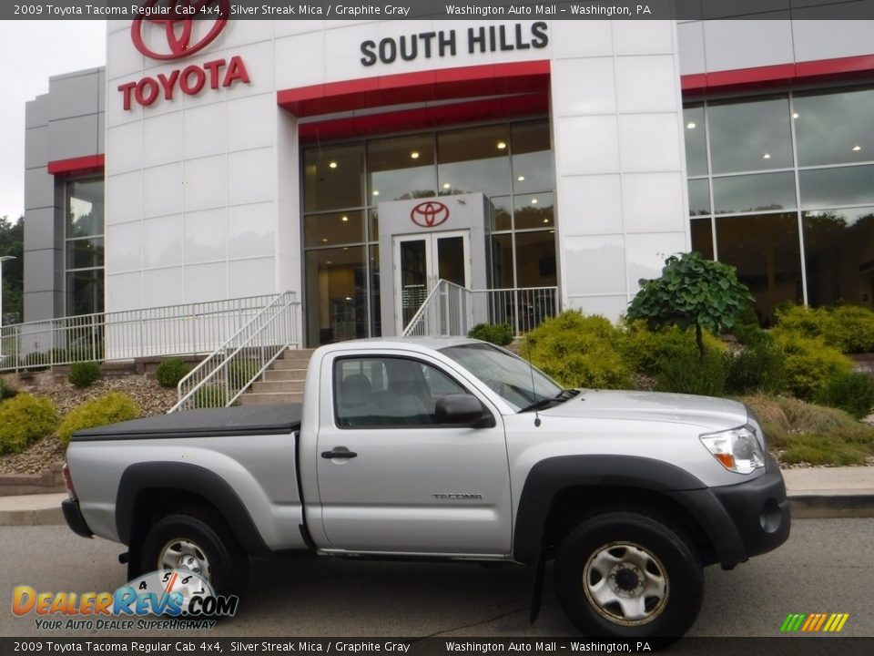 2009 Toyota Tacoma Regular Cab 4x4 Silver Streak Mica / Graphite Gray Photo #2