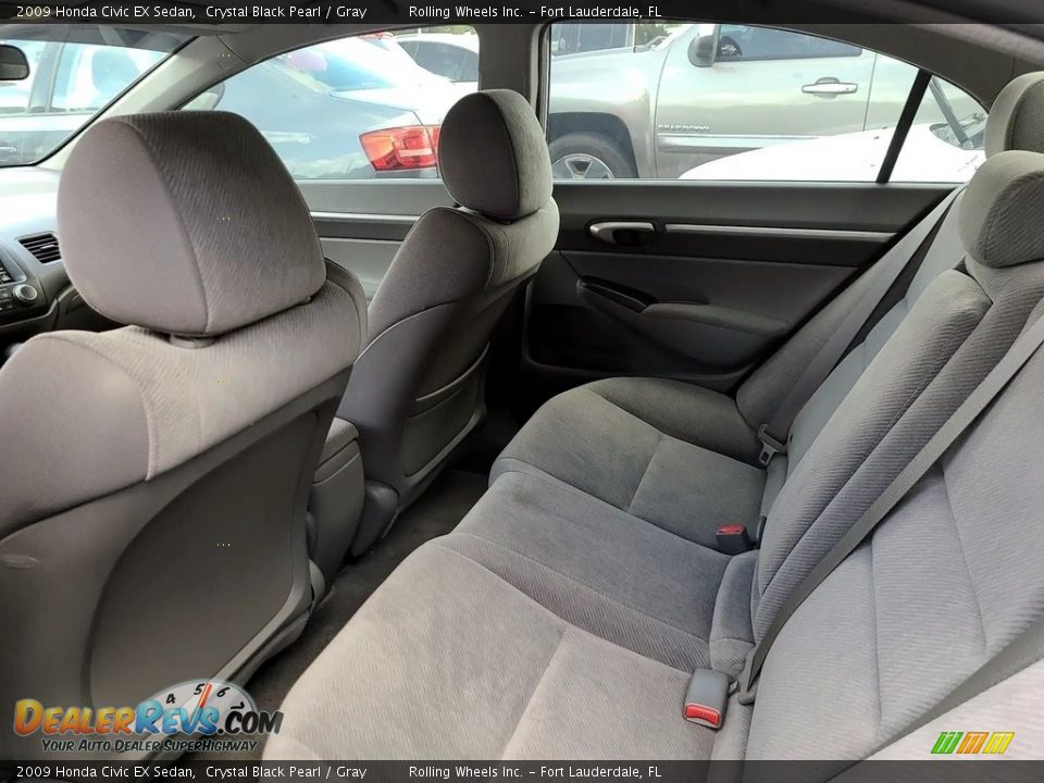 2009 Honda Civic EX Sedan Crystal Black Pearl / Gray Photo #2