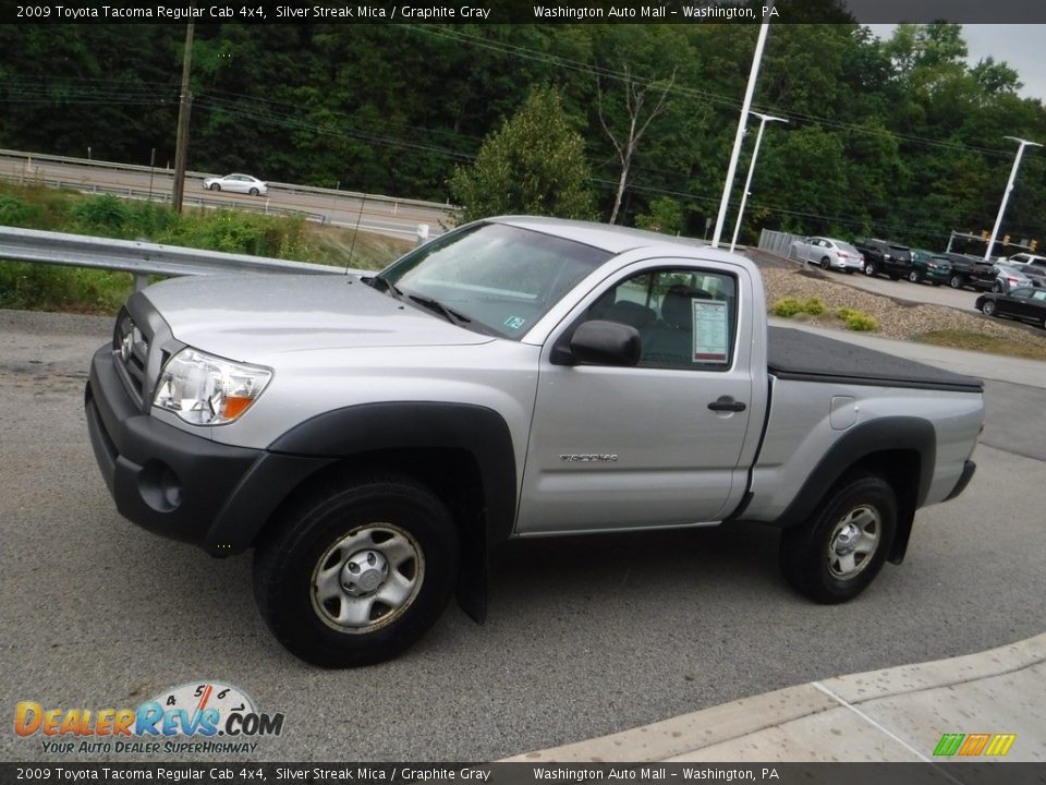 2009 Toyota Tacoma Regular Cab 4x4 Silver Streak Mica / Graphite Gray Photo #10