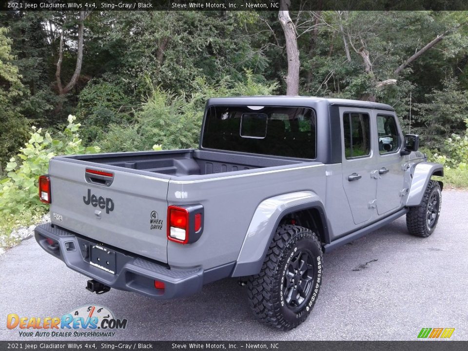 2021 Jeep Gladiator Willys 4x4 Sting-Gray / Black Photo #6