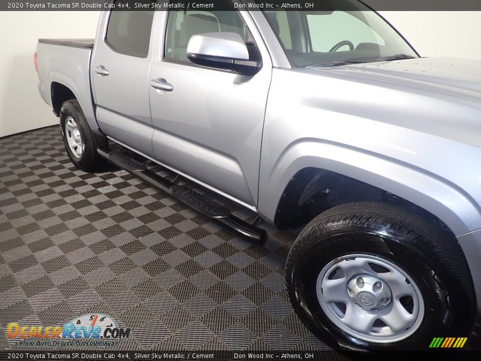 2020 Toyota Tacoma SR Double Cab 4x4 Silver Sky Metallic / Cement Photo #4