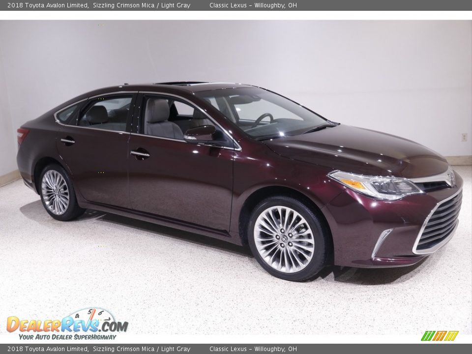 2018 Toyota Avalon Limited Sizzling Crimson Mica / Light Gray Photo #1