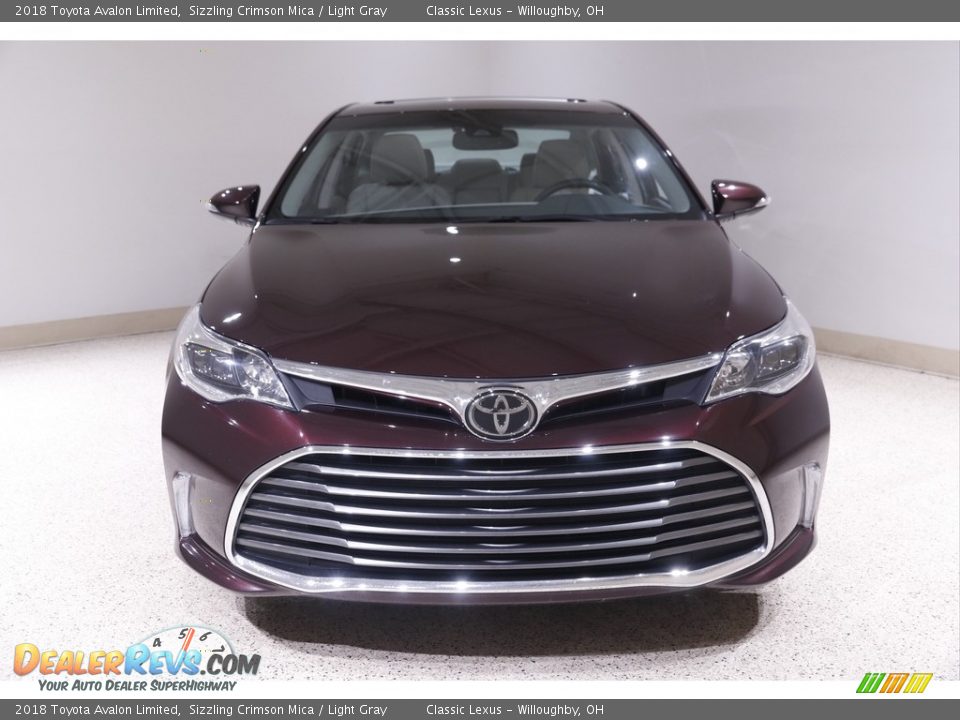 2018 Toyota Avalon Limited Sizzling Crimson Mica / Light Gray Photo #2