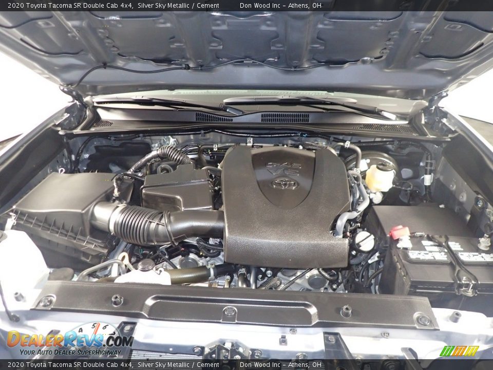 2020 Toyota Tacoma SR Double Cab 4x4 Silver Sky Metallic / Cement Photo #7