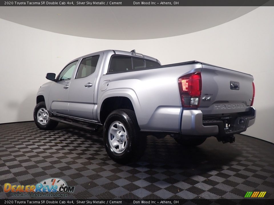 2020 Toyota Tacoma SR Double Cab 4x4 Silver Sky Metallic / Cement Photo #11