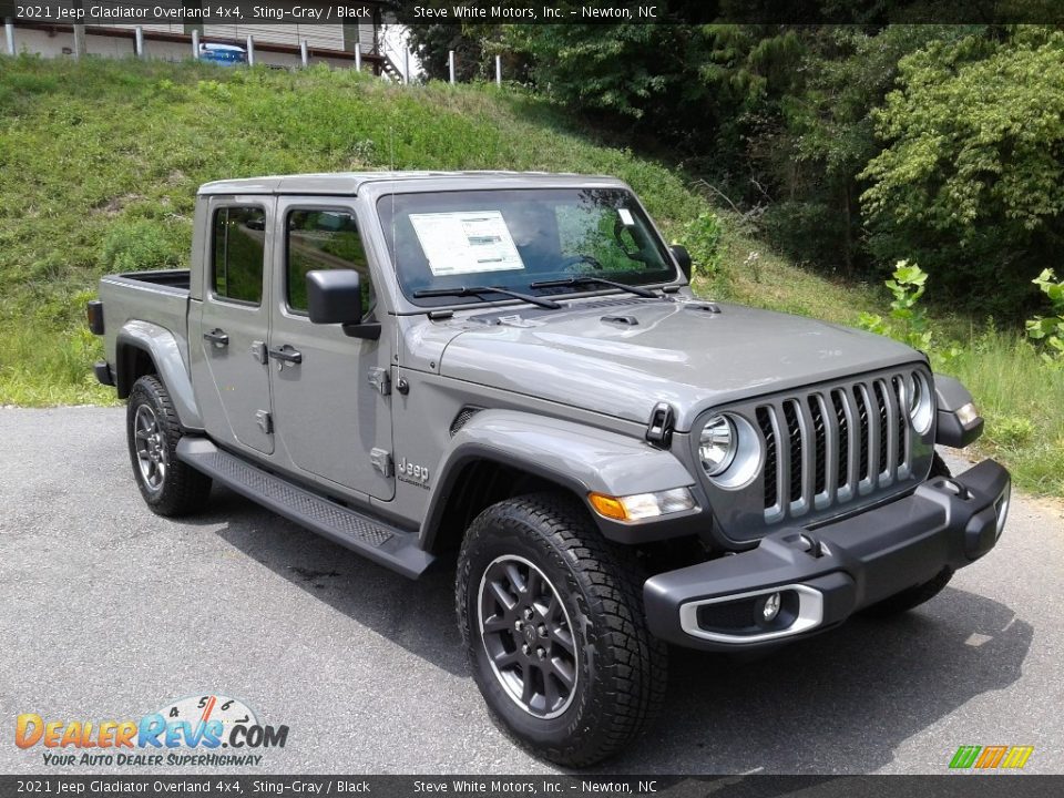 2021 Jeep Gladiator Overland 4x4 Sting-Gray / Black Photo #4