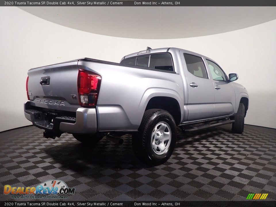 2020 Toyota Tacoma SR Double Cab 4x4 Silver Sky Metallic / Cement Photo #15