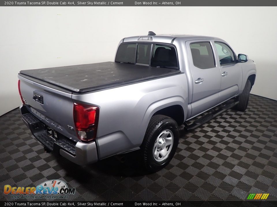 2020 Toyota Tacoma SR Double Cab 4x4 Silver Sky Metallic / Cement Photo #16