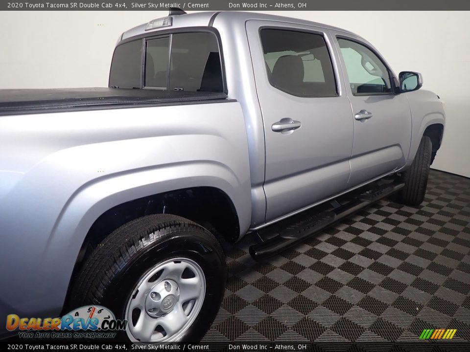 2020 Toyota Tacoma SR Double Cab 4x4 Silver Sky Metallic / Cement Photo #18