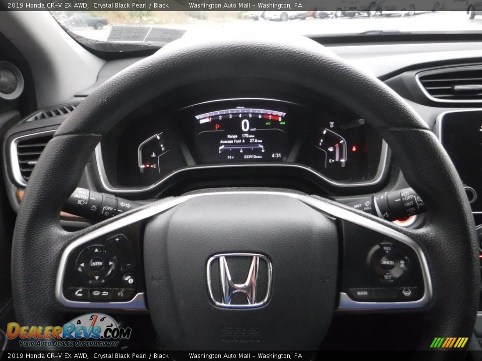 2019 Honda CR-V EX AWD Crystal Black Pearl / Black Photo #22