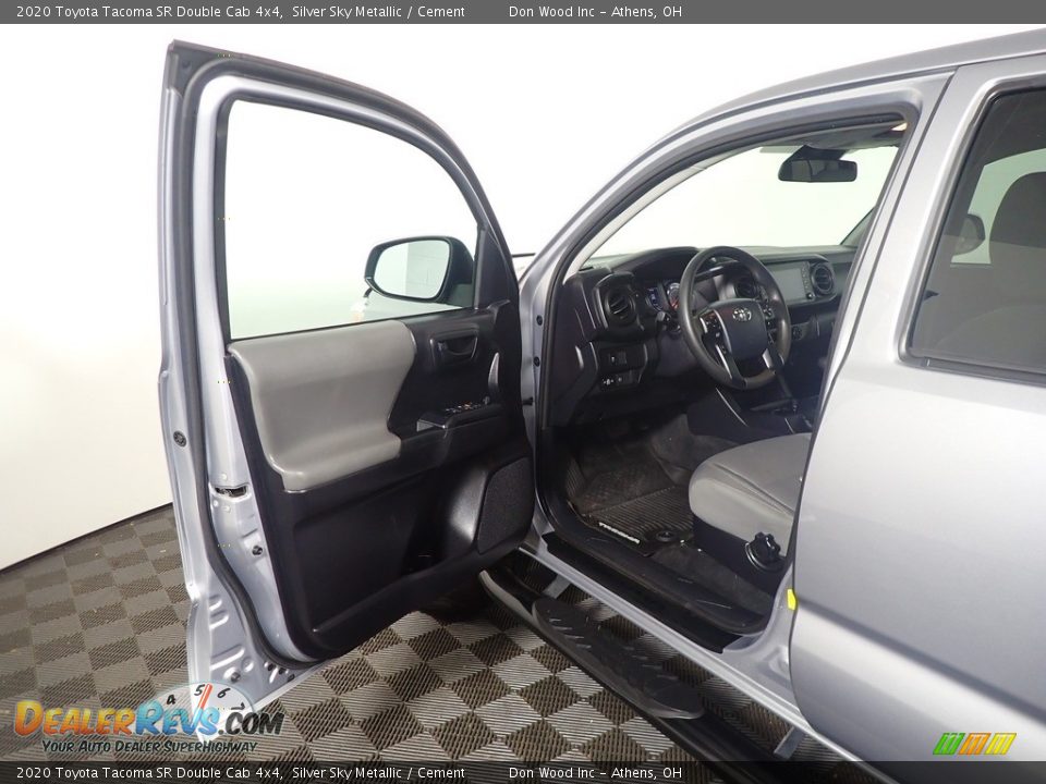 2020 Toyota Tacoma SR Double Cab 4x4 Silver Sky Metallic / Cement Photo #19