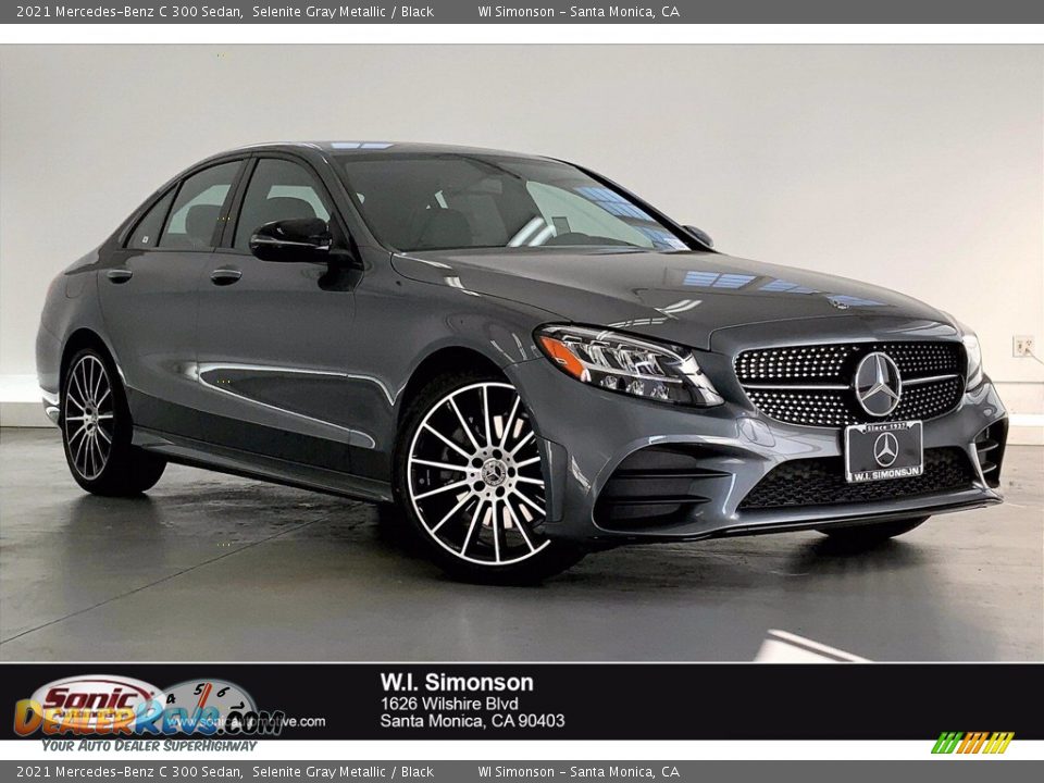 2021 Mercedes-Benz C 300 Sedan Selenite Gray Metallic / Black Photo #1