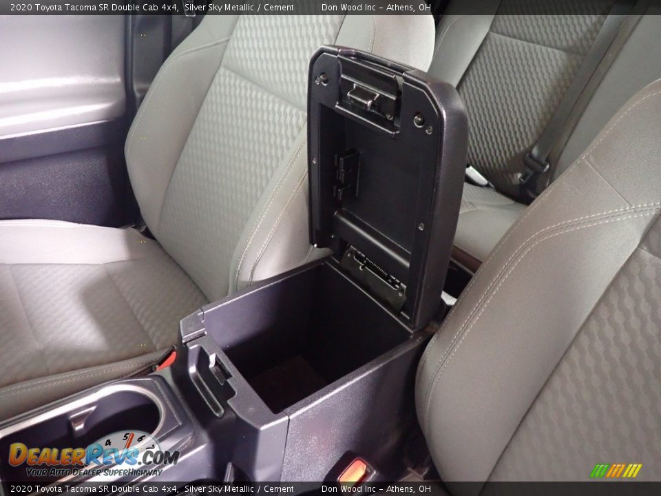2020 Toyota Tacoma SR Double Cab 4x4 Silver Sky Metallic / Cement Photo #33