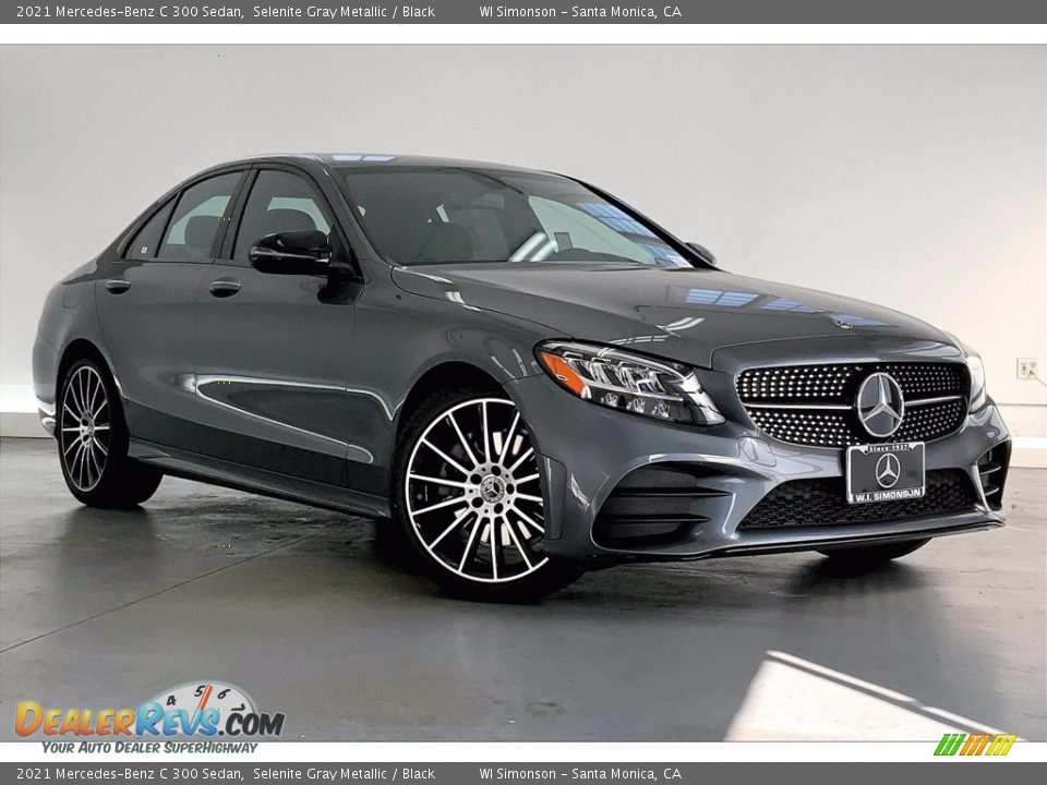 2021 Mercedes-Benz C 300 Sedan Selenite Gray Metallic / Black Photo #12