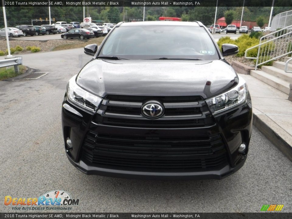 2018 Toyota Highlander SE AWD Midnight Black Metallic / Black Photo #10