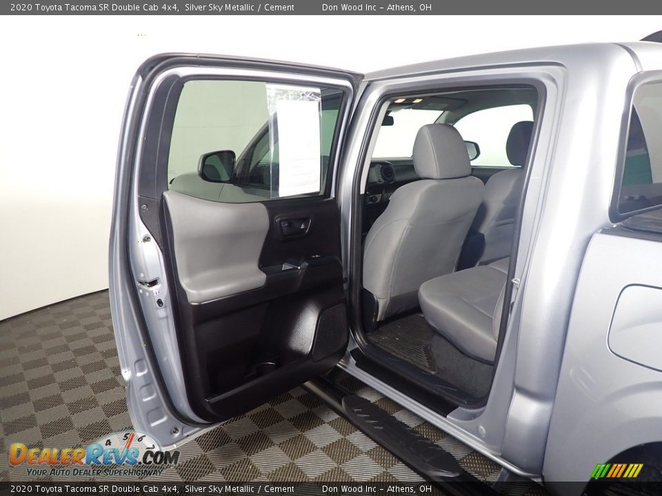 2020 Toyota Tacoma SR Double Cab 4x4 Silver Sky Metallic / Cement Photo #34