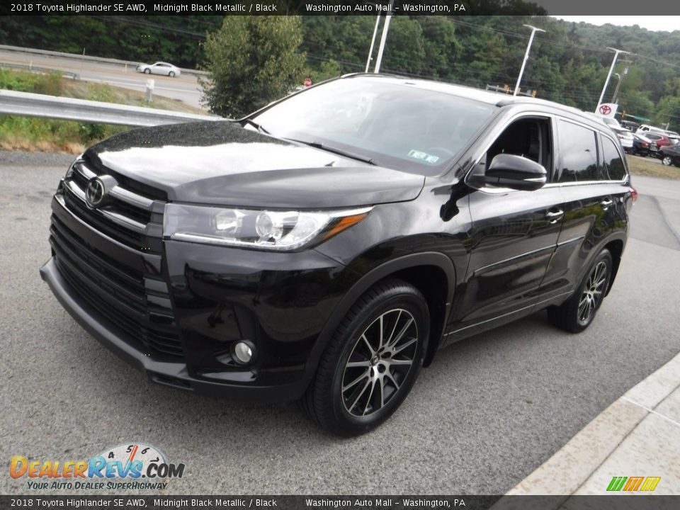 2018 Toyota Highlander SE AWD Midnight Black Metallic / Black Photo #11