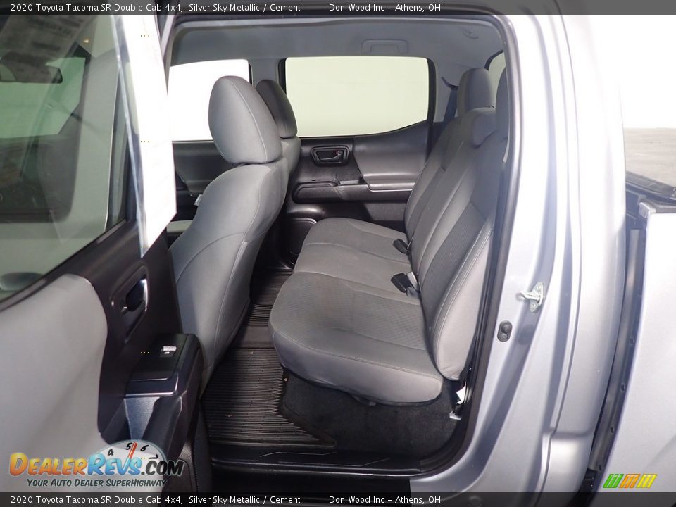 2020 Toyota Tacoma SR Double Cab 4x4 Silver Sky Metallic / Cement Photo #35