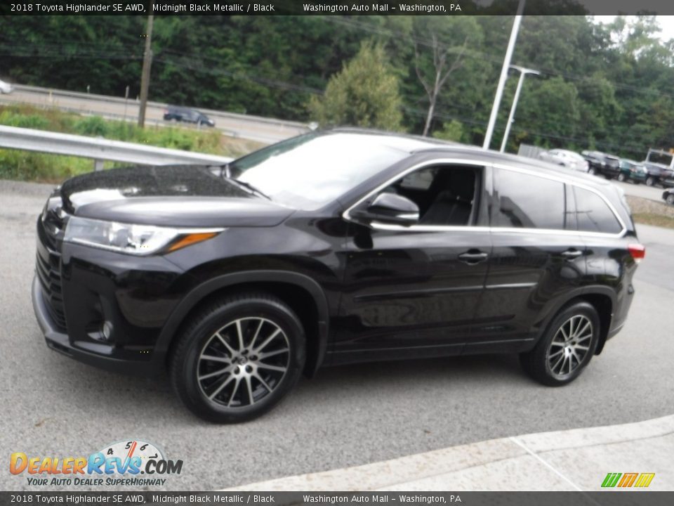 2018 Toyota Highlander SE AWD Midnight Black Metallic / Black Photo #12