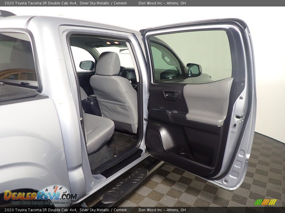 2020 Toyota Tacoma SR Double Cab 4x4 Silver Sky Metallic / Cement Photo #36