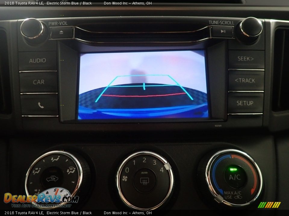 2018 Toyota RAV4 LE Electric Storm Blue / Black Photo #2