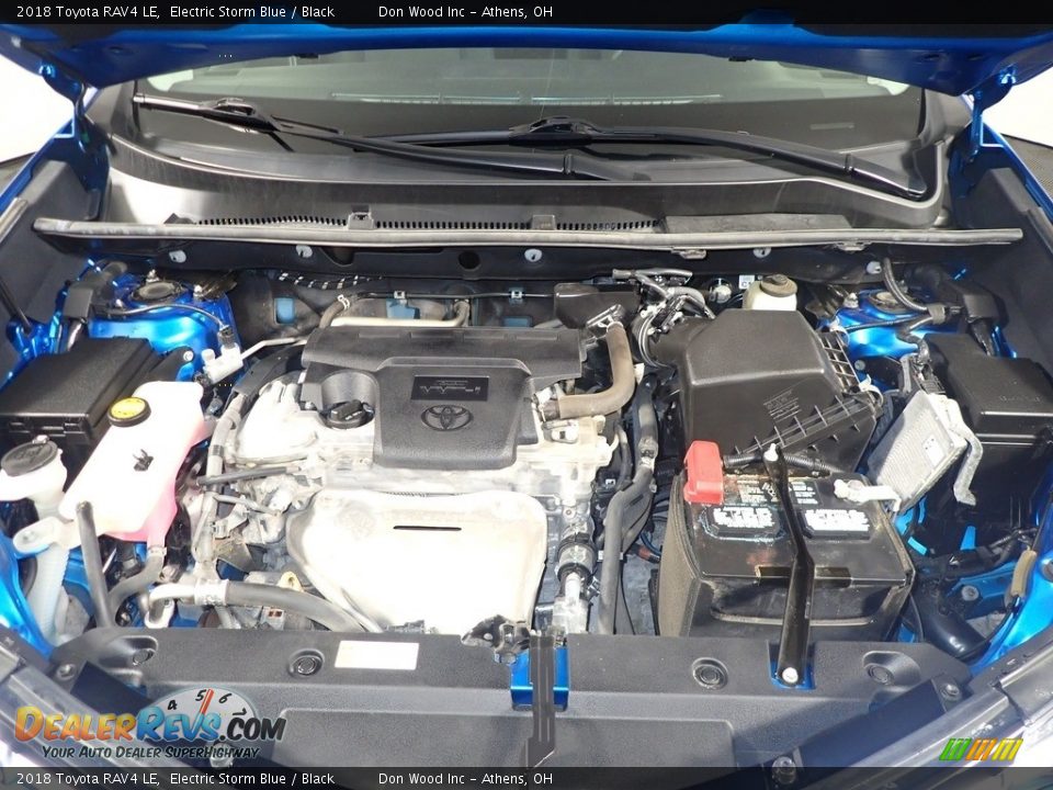 2018 Toyota RAV4 LE Electric Storm Blue / Black Photo #7