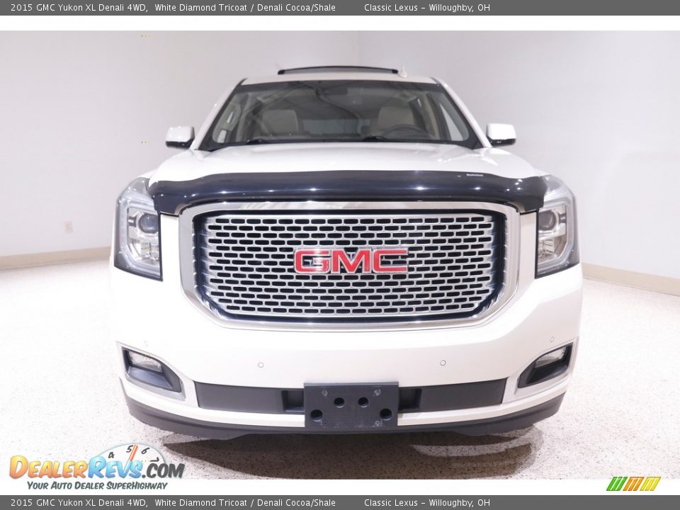 2015 GMC Yukon XL Denali 4WD White Diamond Tricoat / Denali Cocoa/Shale Photo #2