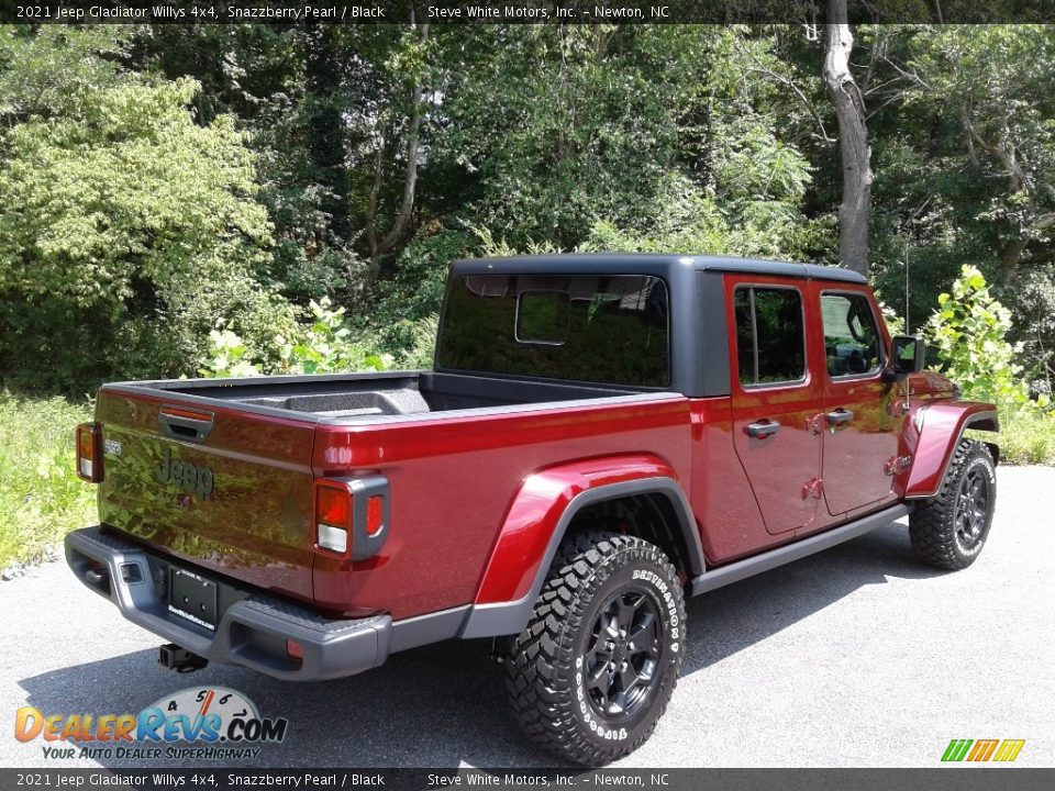 2021 Jeep Gladiator Willys 4x4 Snazzberry Pearl / Black Photo #6