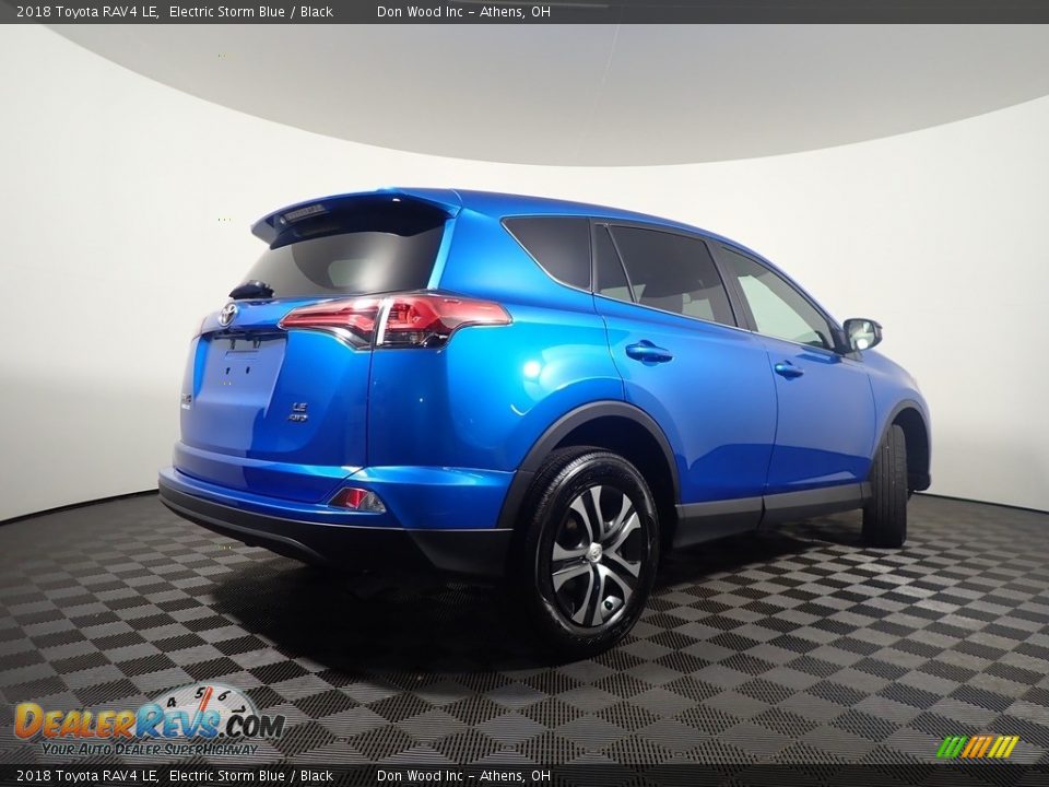 2018 Toyota RAV4 LE Electric Storm Blue / Black Photo #16