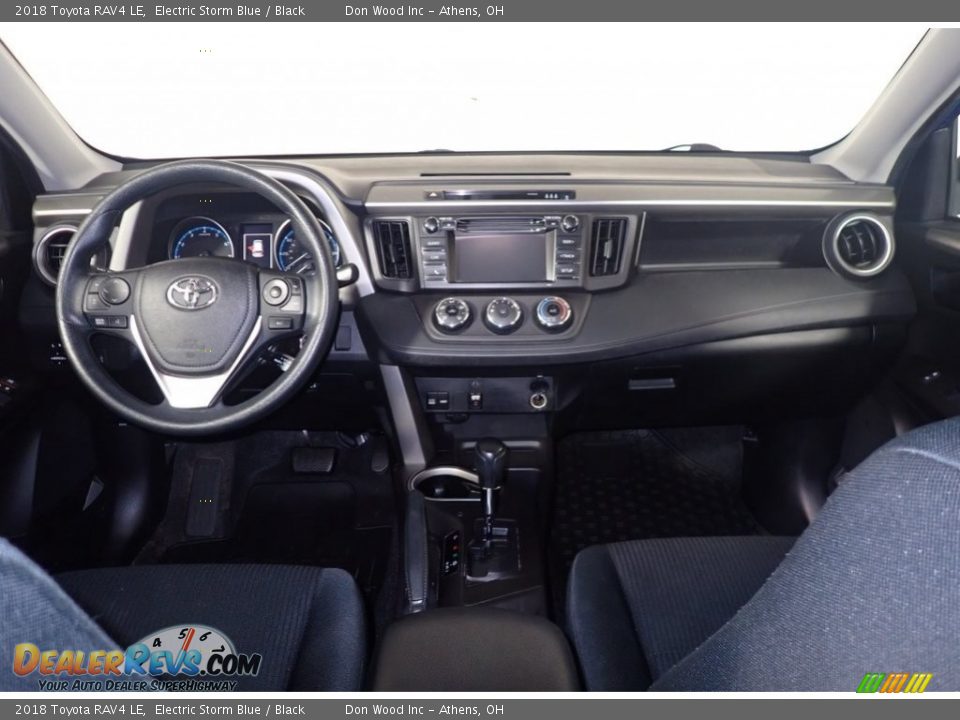 2018 Toyota RAV4 LE Electric Storm Blue / Black Photo #24